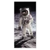 Banjado Magnettafel 37x78cm Magnetwand Weiß Aus Metall Magnetpinnwand Pinnwand Inkl. 4 Magnete Motiv Astronaut
