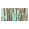 Banjado Magnettafel 78x37cm Magnetwand Silber Aus Metall Magnetpinnwand Pinnwand Inkl. 4 Magnete Motiv Verwittertes Holz