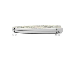 Banjado Premium Toilettendeckel Mit Absenkautomatik WC-Sitz Soft Close Hygienischer Klodeckel Duroplast Mit Motiv Florale Tapete