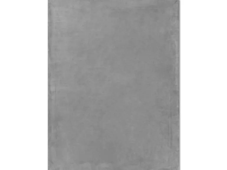 Beautissu Alina Decke 220x240cm Hellgrau/Hellgrau