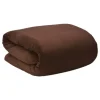 Beautissu Aurelia Decke 150x200cm Dunkelbraun