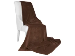 Beautissu Aurelia Decke 150x200cm Dunkelbraun