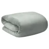 Beautissu Aurelia Decke 220x240cm Hellgrau
