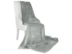 Beautissu Aurelia Decke 220x240cm Hellgrau