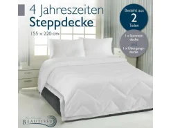 Beautissu BeauNuit FS Bettdecke 155x220cm 4 Jahreszeiten