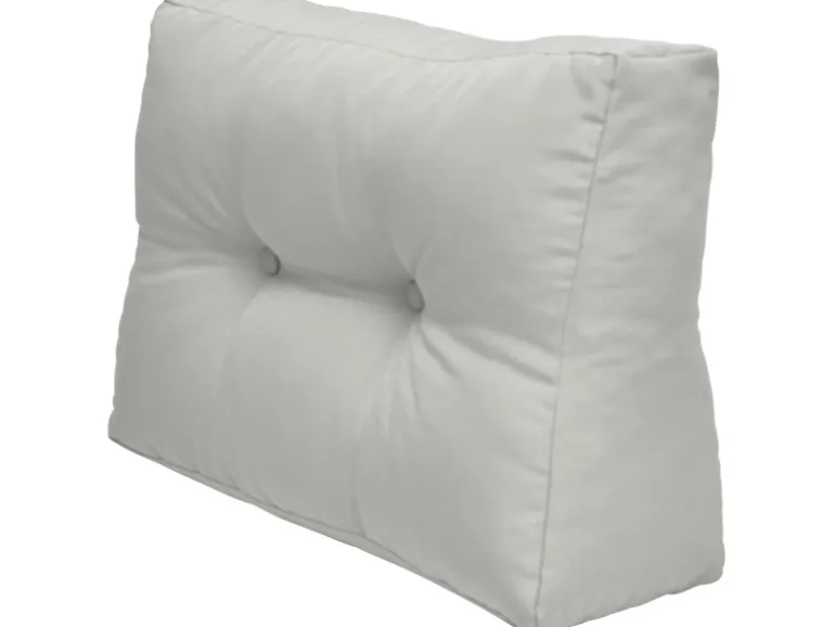 Beautissu ECO Elements Palettenkissen Seite 60x40x20cm Hellgrau