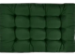 Beautissu ECO Style Palettenkissen Sitz 120x80x15cm Dunkelgrün + Rücken 1tlg