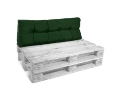 Beautissu ECO Style Palettenkissen Rücken 120x40x10cm Dunkelgrün