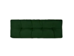 Beautissu ECO Style Palettenkissen Rücken 120x40x10cm Dunkelgrün