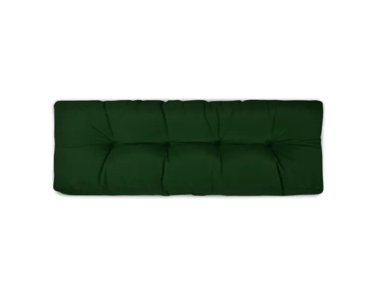 Beautissu ECO Style Palettenkissen Rücken 120x40x10cm Dunkelgrün