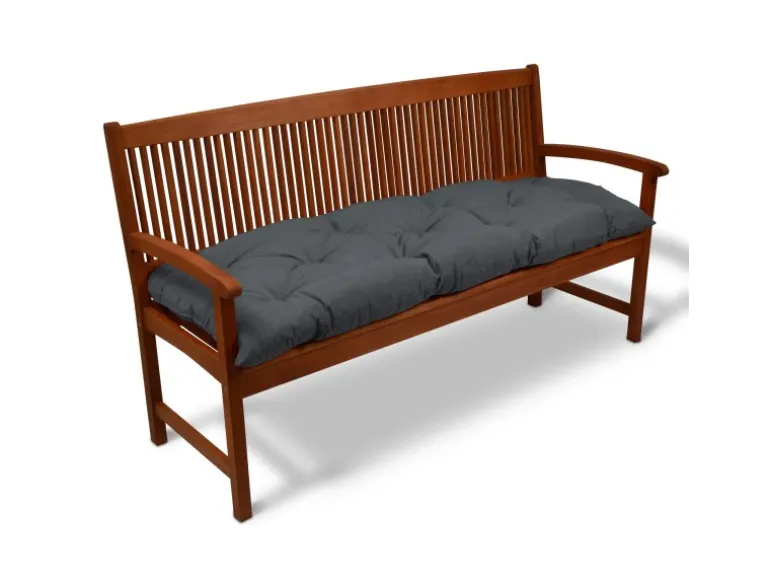 Beautissu Flair BK Bankpolster 150x50x8cm Graphitgrau
