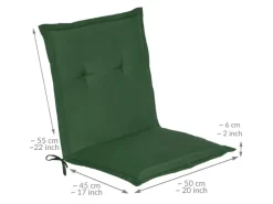 Beautissu Loft NL Niederlehner 100x50x6cm Dunkelgrün