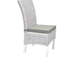 Beautissu Loft SK Stuhlkissen 45x40x5cm Hellgrau 4tlg