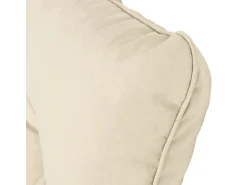 Beautissu Xluna Loungekissen Rücken 60x40x12cm Natur