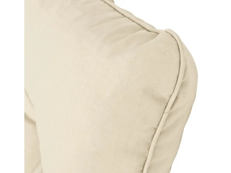 Beautissu Xluna Loungekissen Rücken 60x40x12cm Natur