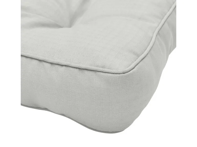 Beautissu Xluna Loungekissen Sitz 50x50x10cm Hellgrau