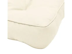 Beautissu Xluna Loungekissen Sitz 50x50x10cm Natur