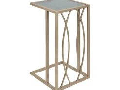 Beistelltisch Blush Bordeaux Eckig 54 cm x 30 cm x 30 cm Gold