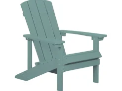 Beliani Gartenstuhl Blau 88x75x88