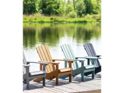 Beliani Gartenstuhl Blau 88x75x88