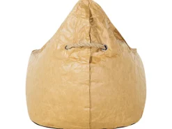 Beliani Sitzsack DROP Goldbraun 75x63x73