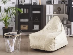 Beliani Sitzsack DROP Hellbeige 75x63x73