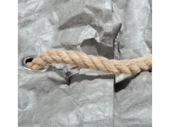 Beliani Sitzsack DROP Hellgrau 75x63x73