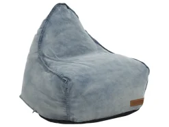 Beliani Sitzsack DROP Hellblau 75x63x73