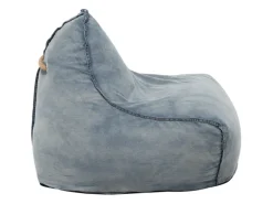 Beliani Sitzsack DROP Hellblau 75x63x73