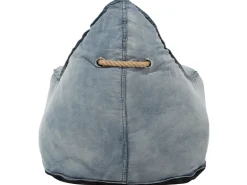 Beliani Sitzsack DROP Hellblau 75x63x73