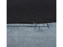 Beliani Sitzsack DROP Hellblau 75x63x73