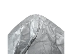 Beliani Sitzsack DROP Silber 75x63x73