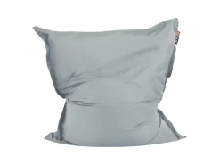 Beliani Sitzsack FUZZY Hellgrau 140x180x20
