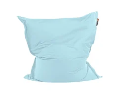 Beliani Sitzsack FUZZY Hellblau 140x180x20