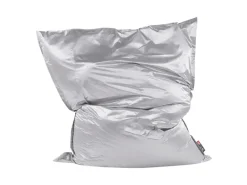 Beliani Sitzsack FUZZY Silber 180x230x20