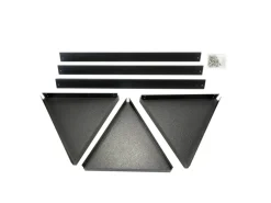 Bellissa Pflanzregal Triangolo Dreieckig Anthrazit-Metallic 71cm x 35cm x 35cm