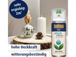 Belton Free AQUAcolours Buntlack RAL 9010 Reinweiß matt 400 ml
