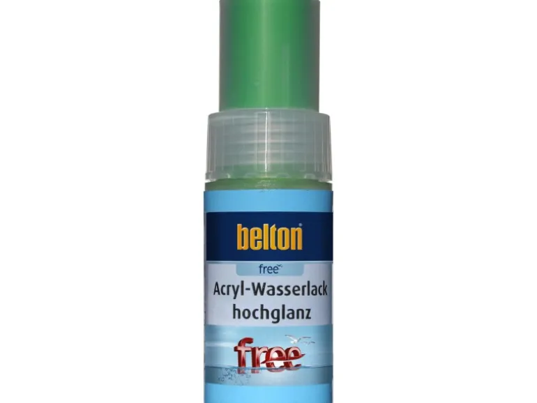 Belton Free AQUAcolours Lackstift RAL 6018 Gelbgrün hochglänzend 9 ml