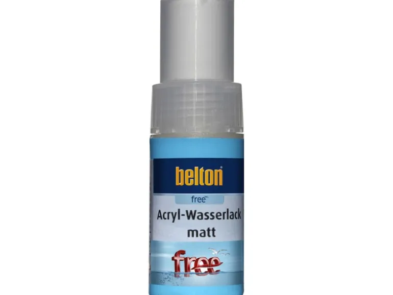 Belton Free AQUAcolours Lackstift RAL 9010 Reinweiß matt 9 ml