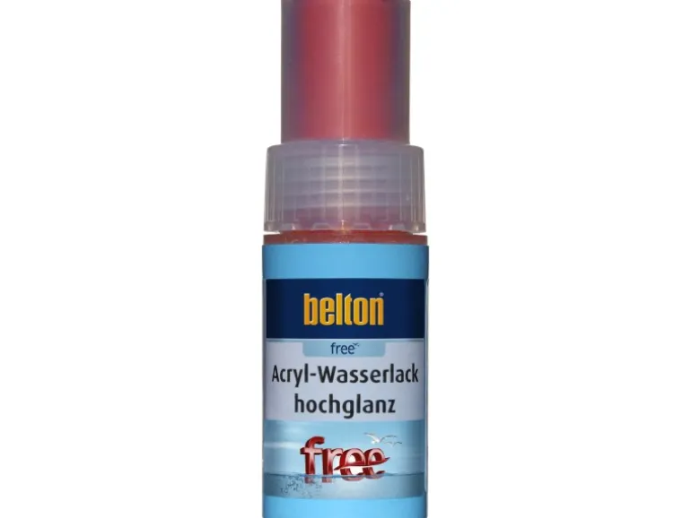 Belton Free AQUAcolours Lackstift RAL 3000 Feuerrot hochglänzend 9 ml