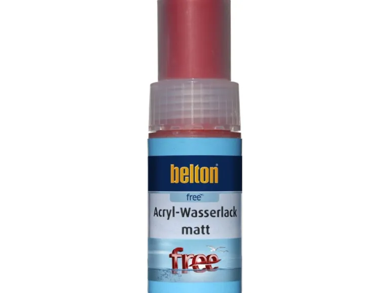Belton Free AQUAcolours Lackstift RAL 3000 Feuerrot matt 9 ml