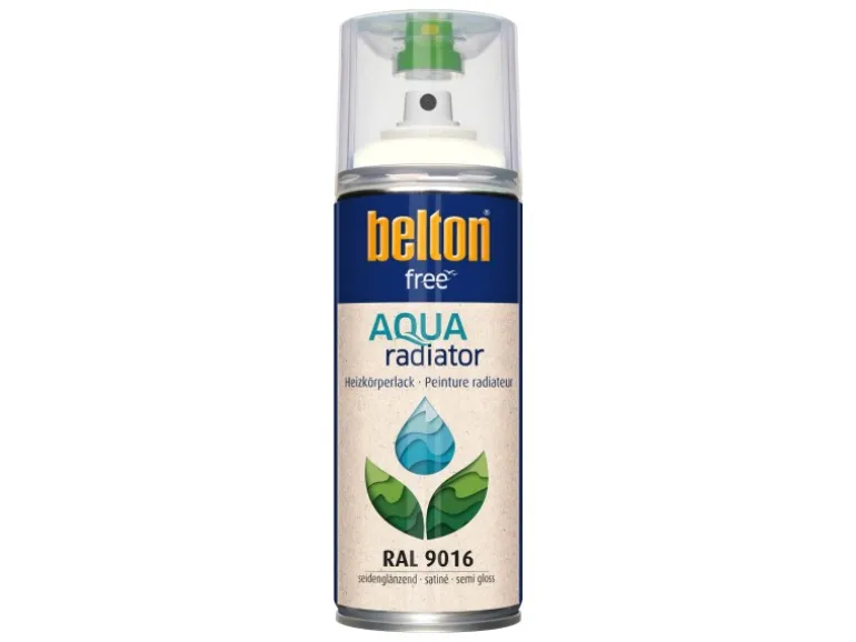 Belton Free AQUAradiator Heizkörperlack RAL 9016 Weiß seidenglänzend 400 ml