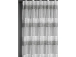 Bennetti Schal mit Gardinenband Etamine Grau 245 x 140 cm