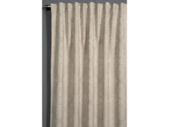 Bennetti Schal mit Gardinenband Beige 140 x 245 cm