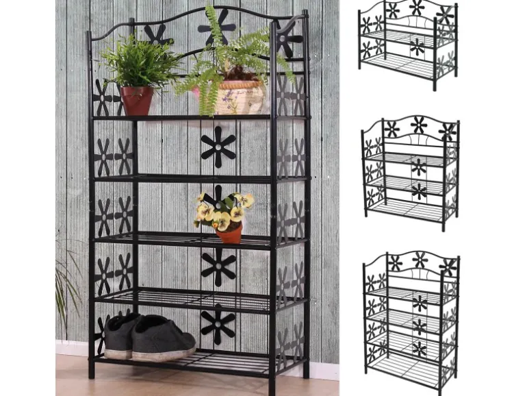 BERLINLODGE Regal Metall Bücherregal Schuhregal Standregal HxBxT 70x60x30cm 3 Böden Höhe 70cm