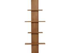 BERLINLODGE Teak-Wandregal HxBxT 151x56x15cm Badregal Hängeregal Regal Hochwertiges B-Grade-Teak Kernholz 20-30 Jahre
