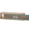BERLINLODGE Wandregal HxBxT 65x16x13cm Tanne Holz Massiv Vintage Patchwork Hängeregal Regal