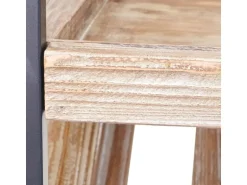 BERLINLODGE Weinregal Für 40 Flaschen Zubehör Und Gläser HxBxT 189x114x39cm Massivholz Flaschenregal Flaschenhalter Barschrank Weinständer