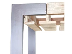 BERLINLODGE Weinregal Für 40 Flaschen Zubehör Und Gläser HxBxT 189x114x39cm Massivholz Flaschenregal Flaschenhalter Barschrank Weinständer