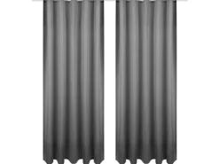 Bestgoodies Dekoschal Ellen Universalband Blickdicht 2er Pack 140 cm x 245 cm Anthrazit